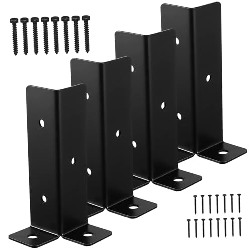 Supports de poteaux en fer pour sécuriser le gazebo du jardin et la terrasse