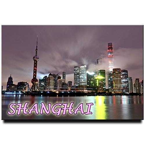 Imán para nevera Shanghai viaje China miniatura 1