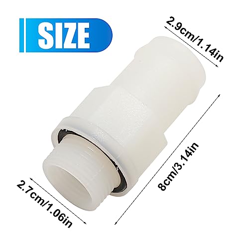Straight Fitting Plastic Hose Jet-ski Waterboat Parts Replacement for Bombardier Sea-Doo Watercraft Replaces# 293710124 (White)