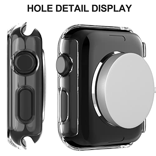 Diruite 2-Pack for Apple Watch Series 3/2/1 42mm Case, Ultra-Thin All-Around Tempered Glass Screen Protector Protection Cover for iWatch 42mm- Clear by Diruite - Image 4