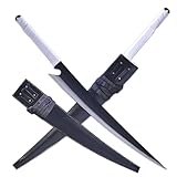 41-inch Ichigo Kurosaki Zanpakuto Cosplay Sword | Halloween & Anime Convention Theme Prop | Collector's Gift with Leather Scabbard