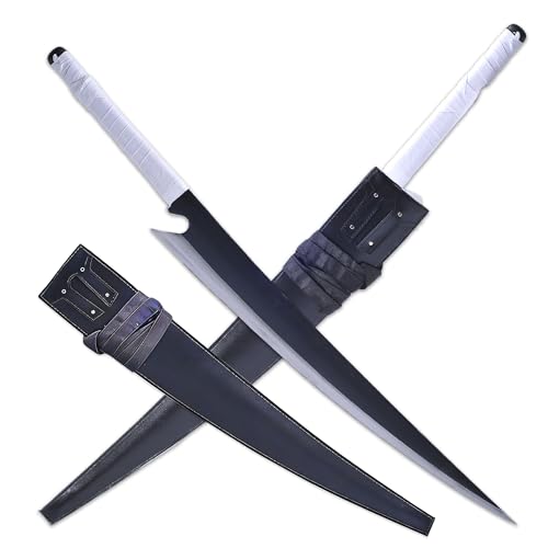 41-inch Ichigo Kurosaki Zanpakuto Cosplay Sword | Halloween & Anime Convention Theme Prop | Collector's Gift with Leather Scabbard