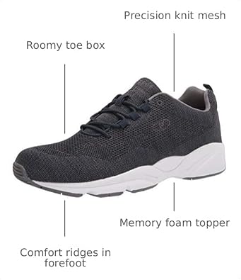 Propet Mens Stability Fly Lace Up Sneakers Shoes Casual - Blue