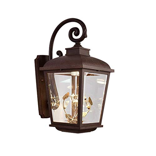 Lumière murale extérieure E27 lanterne vintage carrée étanche IP65 pour garage