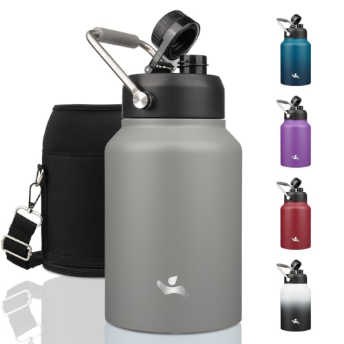 Image of Konokyo 64 oz Insulated Stainless Steel Water Bottle Jug with Handle
