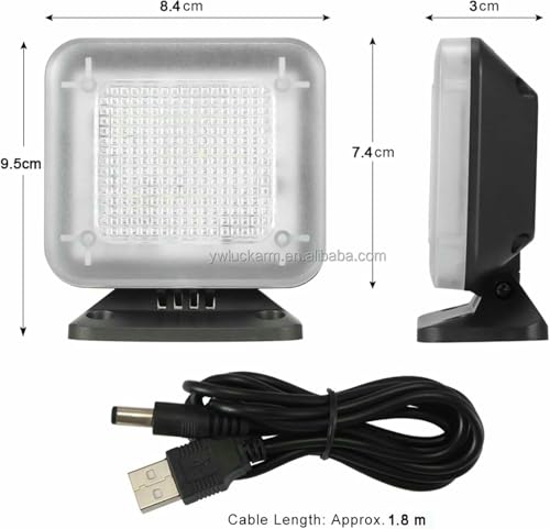 Lámpara simuladora de televisión con sensor crepuscular y luz 7