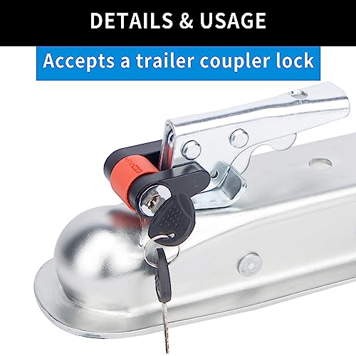 image for METOWARE Straight Trailer Tongue Coupler for 2