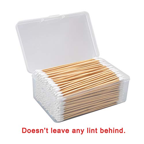 Boosteady 6 Inch Cotton Gun Cleaning Swabs With Bamboo Handle In Storage Case（Choose Your Tip） #TOP6