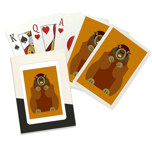 Baraja de cartas Gopher Geometric póker 52 piezas