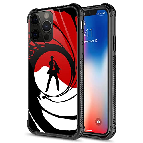Compatible With Iphone 14 Pro Max Case, James Bond Plexiglass Case,Iphone 14 Pro Max Cases For Boys Men [Anti-Scratch] Fashion Cool Pattern Design Cover Case For Iphone 14 Pro Max(6.7-Inch) #TOP10