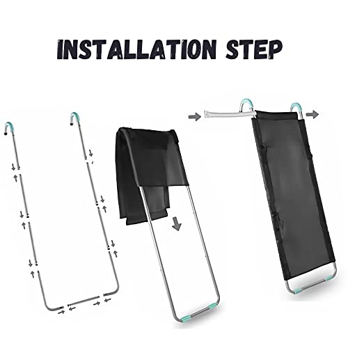 Universal Trampoline Slide & Ladder for Kids - Safe Non-Slip Design, Easy to Assemble, Weather-Resistant for Outdoor Play (Fits 12ft/14ft Trampolines) by Wimarn - Used condition - Image 5