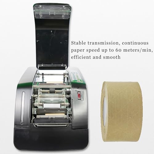 Dispensador automático de Cinta Kraft, Activado por Agua, con 3 Modos de Trabajo, Corte con detección automática, Longitud Ajustable, Velocidad de 60 cm/s para