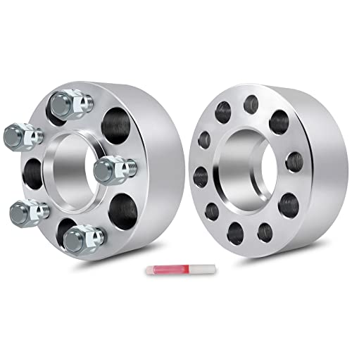 ECCPP 2PCS 5 LUG Hubcentric Wheel Spacers 5x4.5 to 5x4.5 50mm 2" 5x114.3 to 5x114.3 Wheel Spacers for Mustang Mach 1 Crown for Victoria Edge for Ranger for Explorer for Town Car