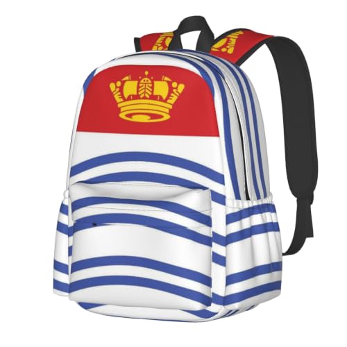 CNTDBU Flag of Barrie Lightweight Casual Backpack for Adults-Large Capacity Travel Daypack with Padded Straps, Water Resistant Commuter Bag