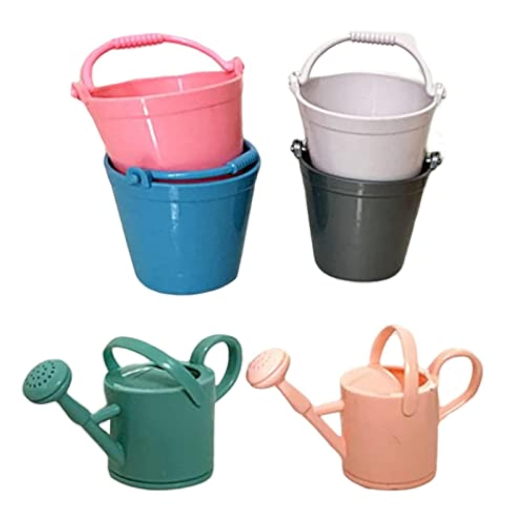 Mini Water Bucket & Watering Can Set for Dollhouse