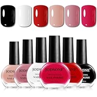 JODSONE Juego de esmaltes de uñas de 6 colores multicolor,