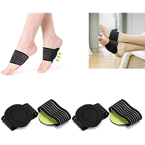 Arch Support,Cushioned Compression Arch Support Professional Foot Care Heel Spurs, Feet Pain, Flat Arches Foot Relief Cushions Pad for Men and Women Plantar Fasciitis Insoles 2 Pair Cover