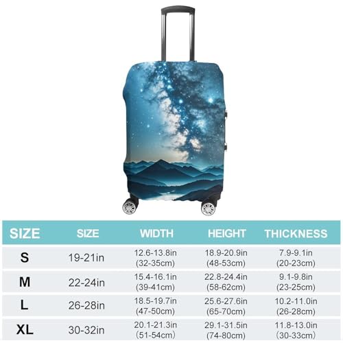 Stars Printed Luggage Cover Protector, Fits 18-32 Inch Luggage2