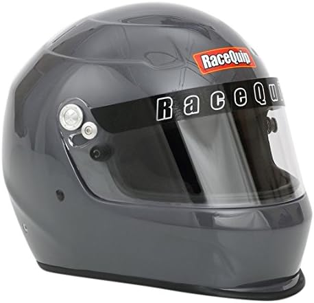 RaceQuip 273665 Gloss Steel Large PRO15 Full Face Helmet (Snell SA-2015 Rated)