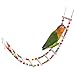 ZEZKT Mascota pájaro Madera Escalera Subir teleférico Juguetes Colorido Puente Jaula de mordedura Madera Escalera pájaro Columpio Juguete para Loro 100