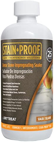 Stain Proof Dense Stone Impregnating Sealer - 1 Pint, Protects Against Water and Salt Damage and Oil-Based Stains, Sealer for Granite, Marble, Tile & Natural Stone; for Indoor & Outdoor Application