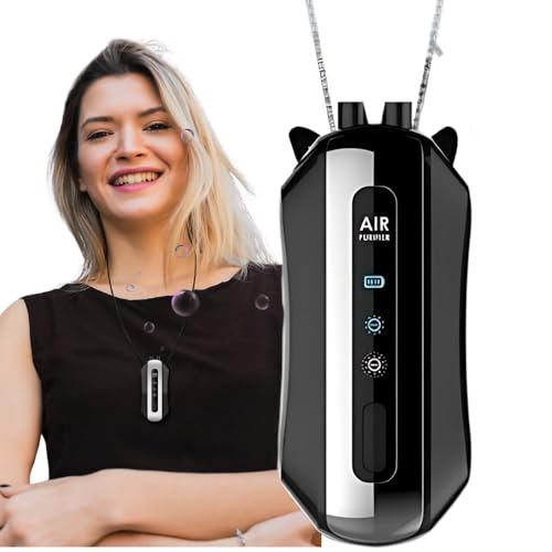 WeFilter Wearable Air Purifier | Filterless Technology | 99.99 Percent Pollutant Removal | 60 Hours Runtime | Ultra Silent | Button Control | Travel Friendly | Ideal for Indian Air Conditions