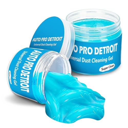 AUTOPRODETROIT Car Cleaning Gel Kit Universal Detailing Automotive Dust Car Crevice Cleaner Slime Auto Air Vent Interior Detail Removal for Car Putty Cleaning Keyboard Cleaner Car Accessories Blue