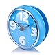 MAGT Badezimmeruhr, Wasserdichte Badezimmer Uhr Saugnapf Wanduhr Saugwand Fenster Spiegel Bad Dusche Uhr(Blau)
