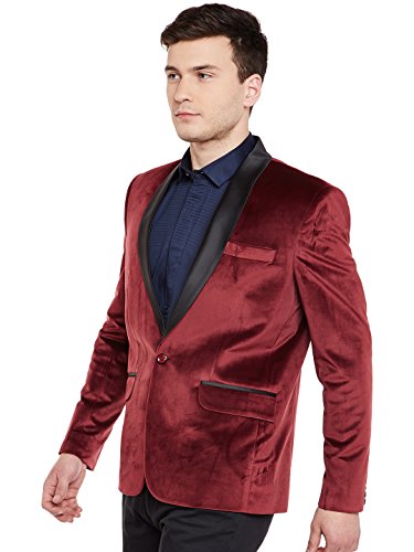 Image of WINTAGE Men's Premium Velvet Notch Lapel Tuxedo Coat Blazer Jacket