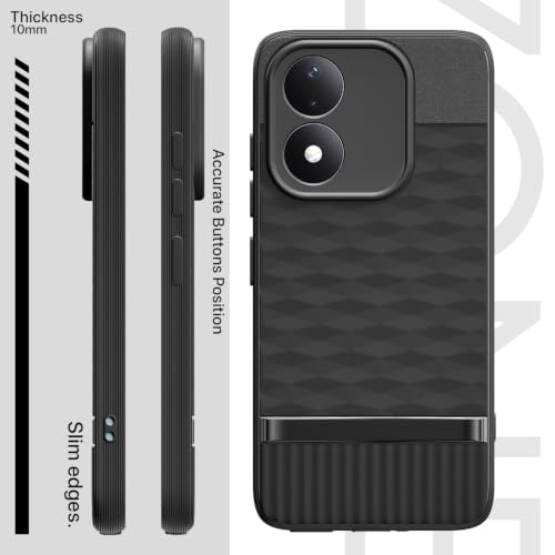Image of Outlouders Back Cover for Redmi Note 17 5G | Full Camera Protection | TPU Soft Flexible Shockproof Bumper Case (Black)