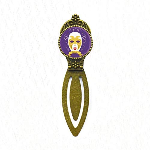 Marque-page rétro tête violette cadeau pour lecteur