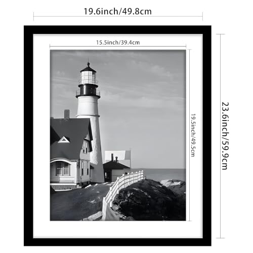 Image of Picrit 20x24 Black Picture Frame, Poster Frame for Wall, 3 Pack