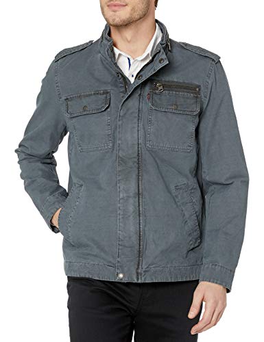 Image of LEVI'S Men's Washed Cotton Military Jacket (Regular & Big & Tall Sizes)