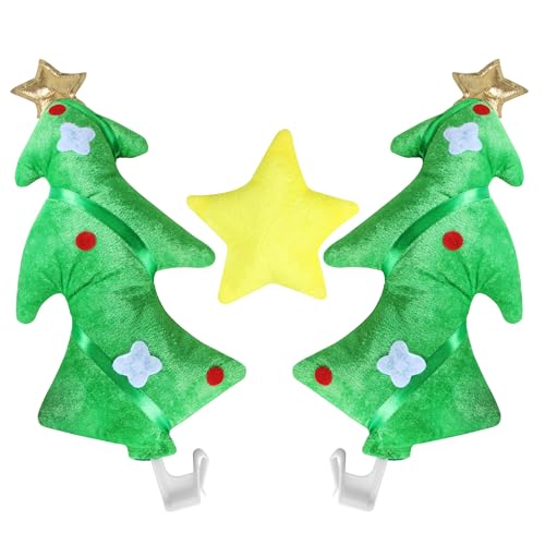 Christmas Car Decorations - Antlers, Tree & Yellow Star Kit for Auto Exterior Accessories
