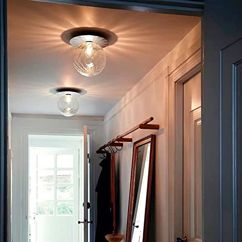 Luces de pared modernas de cobre y vidrio para pasillo y dormitorio 4