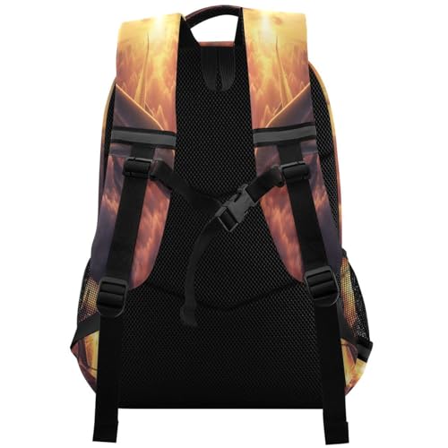 Airplane Flying above Clouds Backpack for Boys Girls Kids Elementary Bookbag School Bag Students Daypack Travel Rucksack2