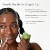 FULLY Green Tomato Smoothie Sugar Lip Scrub, Gentle Lip Exfoliator with Organic Sugar & Tomato Seed Oil for Smooth, Hydrated Lips, Vegan Daily Lip Polish for Dry, Flaky Lips, Korean Skincare, 0.42 oz