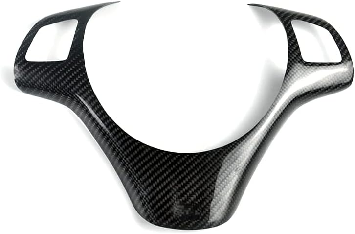 New Carbon Fiber Steering Wheel Cover Compatible with BMW M3 E90 E92 E93 2007-2013 (B-Style)