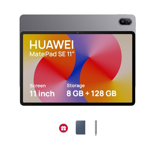 HUAWEI MatePad SE Tablet 11-inch Eye Comfort Display Large Capacity Battery 8GB+128GB Wifi M-pencil in-box Nebula Gray + FOC (Renewed)