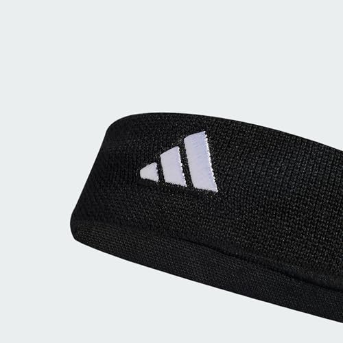 adidas Faixa de cabeça unissex para tênis, preto/branco, M