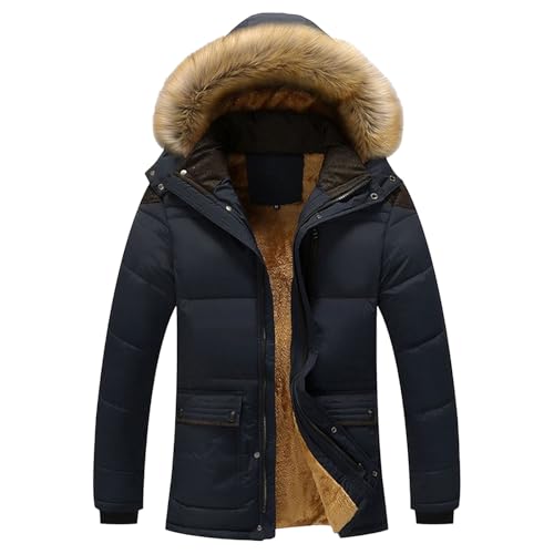 Manteau d'hiver à capuche DGKaxiyaHM en polaire et finitions haut de gamme