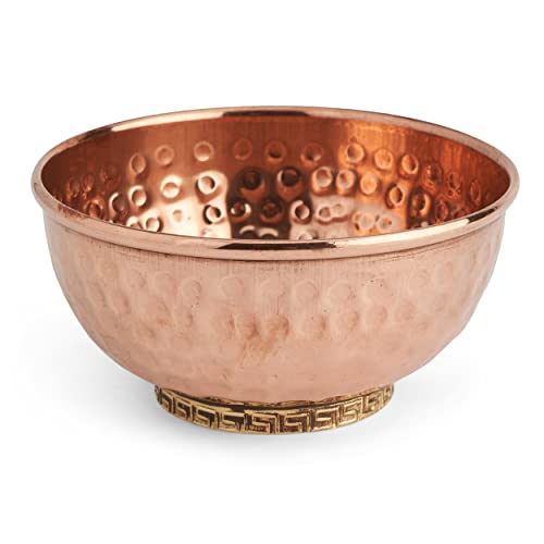 NKlaus diameter 11 cm copper bowl hammered incense bowl holy water bowl 39140, Diameter: 11 Cm, Copper Bowl, Hammered