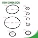 328.12002 Floor Jack Seal Replacement Kit for Sears Craftsman 328.12002, 328.12001 Series Floor Jack 1.5 Ton (for All Years)