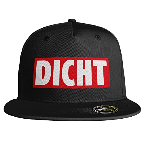 SAUFCOUNTER MARK YOUR DRINKS Dicht Snapback lustige Snapback mit Trinkspruch voll hacke besoffen Malle Saufen Bier Alkohol Party (Schwarz/Schwarz)