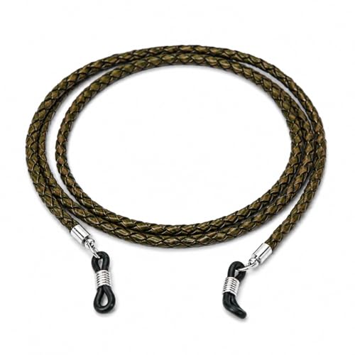 Image of GENIQUE Genuine Leather Glasses Strap, Eyeglass Chain,Eye Glasses holders around Neck, Sunglass Strap for Men