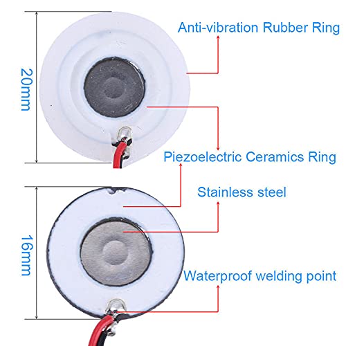 Miniatura 2 de Humidificador micro USB 108KHz 2W 0.787 in ultrasónico Mist Maker atomizador Power-ON Control mantener atomizador