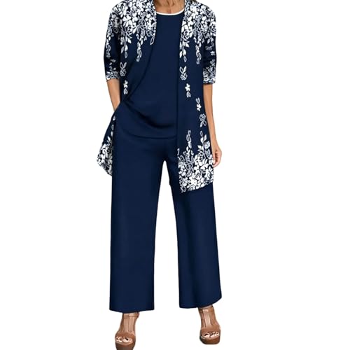 Ensemble pantalon long femme fluide et débardeur été avec imprimé chic et confortable