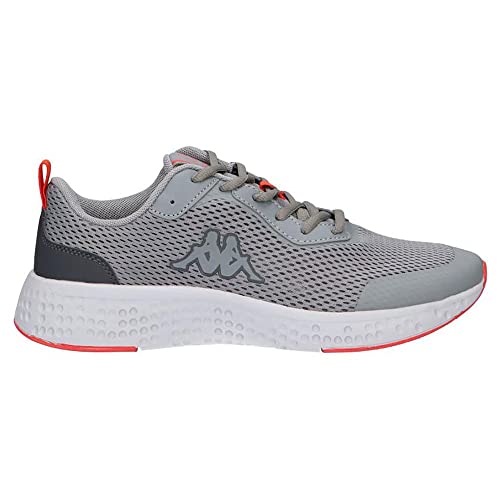 Kappa BERKAT 2, Zapatillas Hombre, Gris/Naranja/Negro, 42 EU