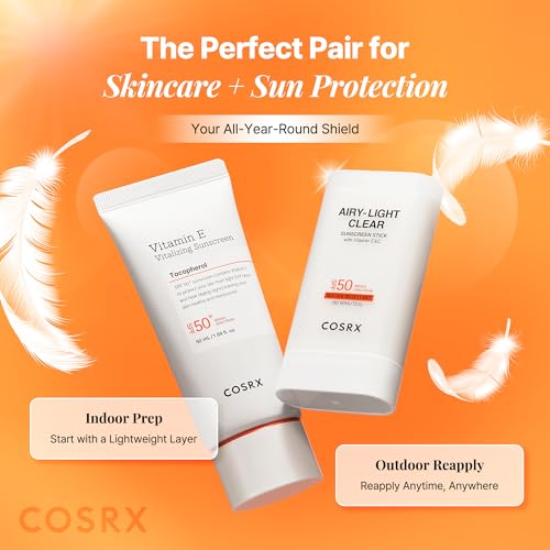 COSRX Airy-Light Clear Sunscreen Stick with Vitamin E&C, SPF 50, 0.67 oz - image 7