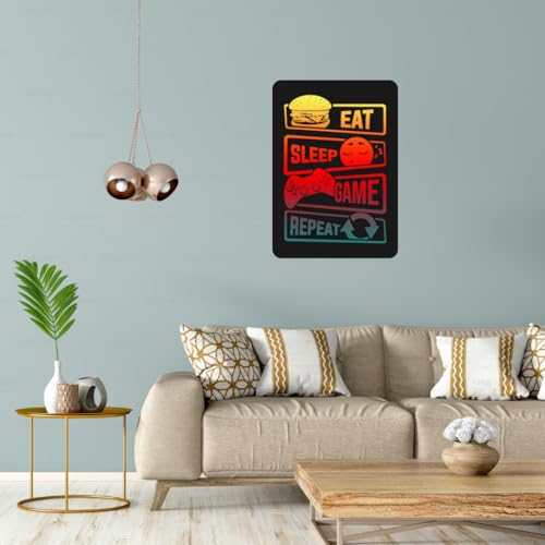 Image of Zesta Bathroom Decor Items Washroom Decor Tin Sign | Aesthetic Posters Wall Poster for Bedroom | Magnetic Cafe Decoration Items /Restaurant Decorations Items | Quirky Home Decor Bar Accent (Gamer (2))